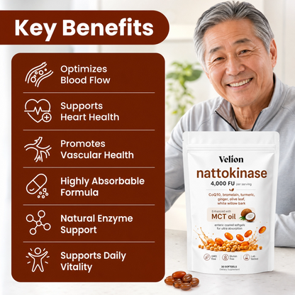 Nattokinase 4,000 FU Potency with MCT Oil